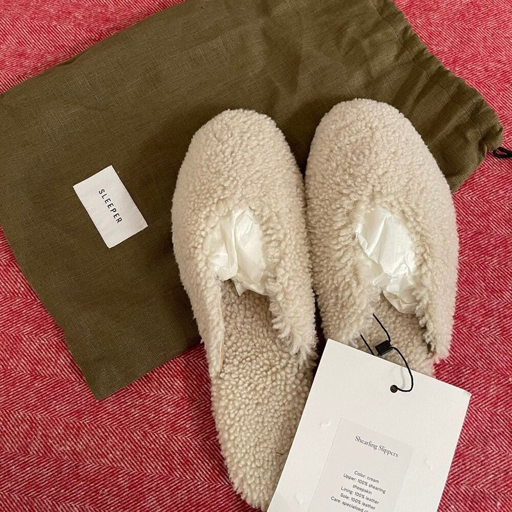 SLEEPER SHEARLING SLIPPERS size 39